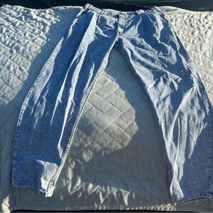 Vintage Britannia Acid Washed Pleated Jeans Size 36x32